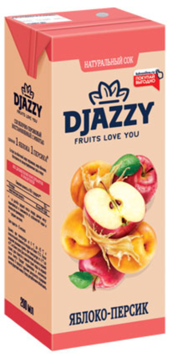 «Djazzy», сок яблоко-персик