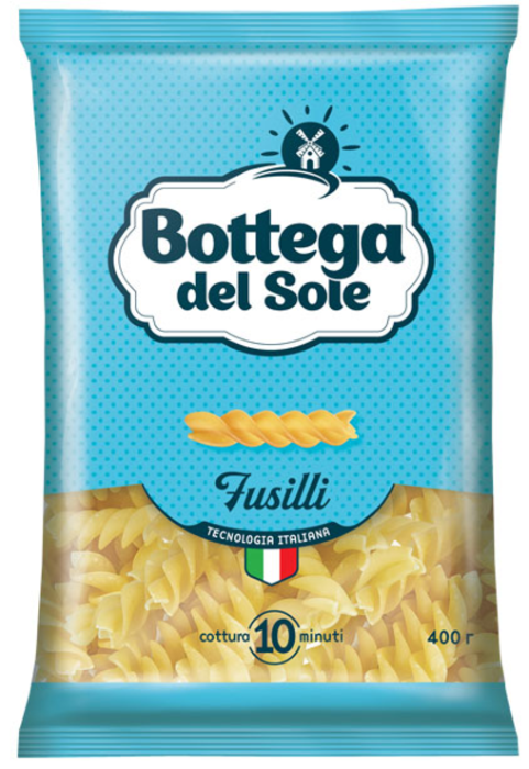 «Bottega del Sole», макаронные изделия «Спирали», 400 г