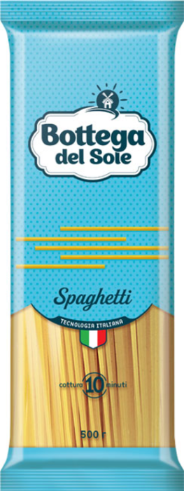 «Bottega del Sole», макаронные изделия «Спагетти», 500 г