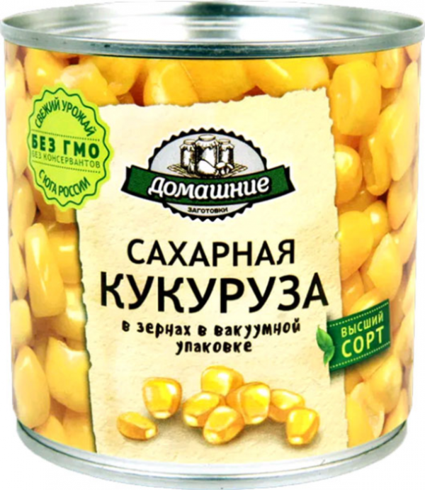 «Домашние заготовки», кукуруза консервированная, 340 г