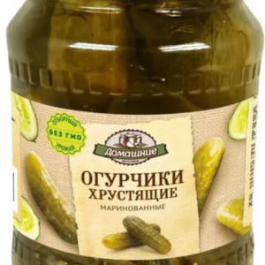 «Домашние заготовки», огурчики хрустящие маринованные, 680 г