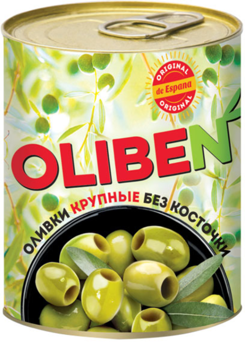«OLIBEN», оливки крупные без косточки, 270 г
