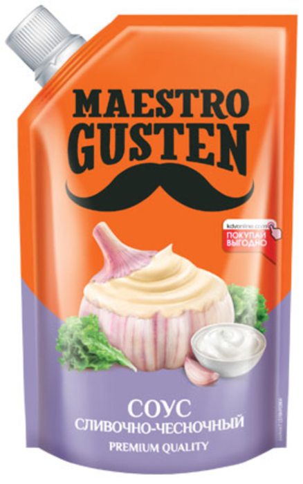 «Maestro Gusten», соус «Сливочно-чесночный», 196 г