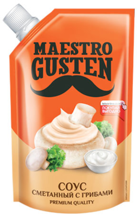 «Maestro Gusten», соус «Сметанный с грибами», 196 г