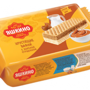«Яшкино», вафли с варёной сгущёнкой, 200 г
