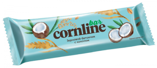 Зерновой батончик Cornline с кокосом, 30 г
