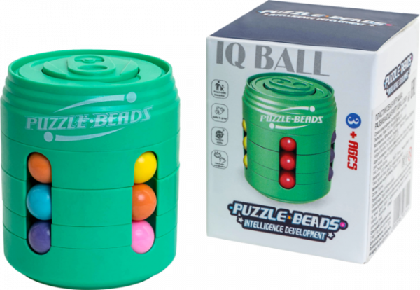 Игрушка-головоломка «Puzzle beads» Баночка с шариками (видео)