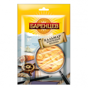 «Баренцев», кальмар, подкопчённые кольца, 35 г