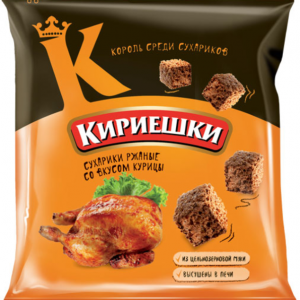 «Кириешки», сухарики со вкусом курицы, 40 г