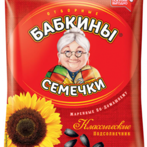 «Бабкины семечки», семечки отборные, жареные, 100 г
