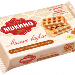 «Яшкино», вафли мягкие с варёной сгущёнкой, 40 г