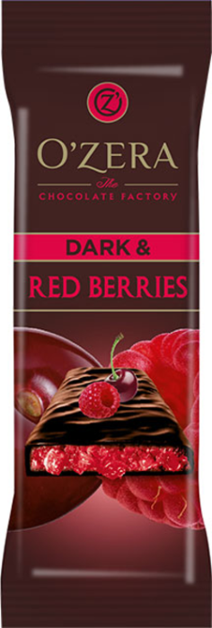 «OZera», шоколад горький Dark & Red berries, 40 г