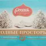 Конфеты РОДНЫЕ ПРОСТОРЫ 172гр с кокосом