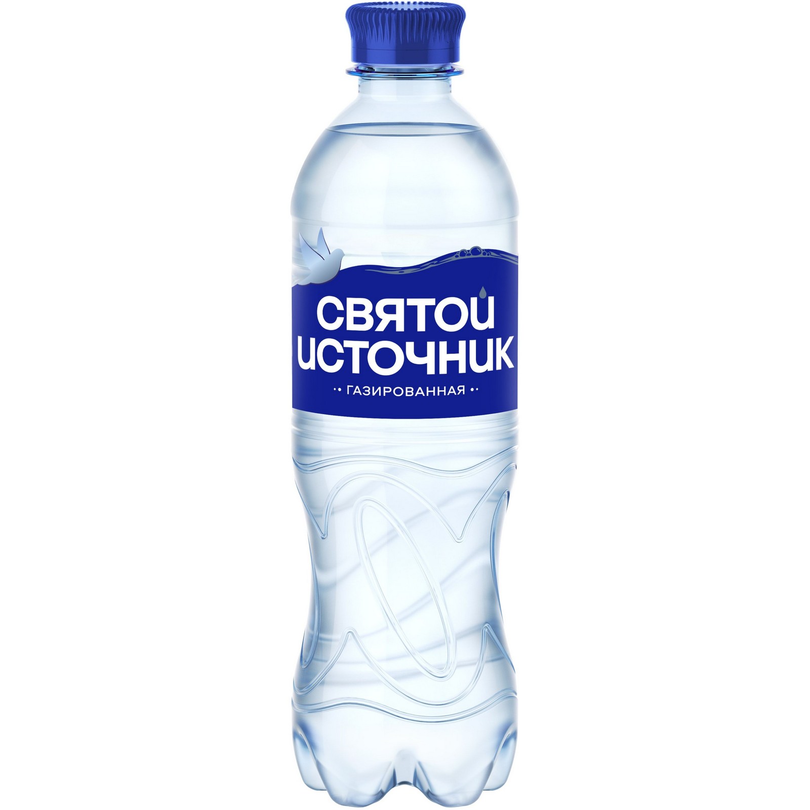 03b665c456dcae59a5555894bd4208e9.jpg Вода питьевая Святой источник, газированная, ПЭТ, 0,5 л