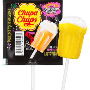 Карамель леденцовая на палочке Chupa Chups "B-Pop Тропические фрукты", 15 г