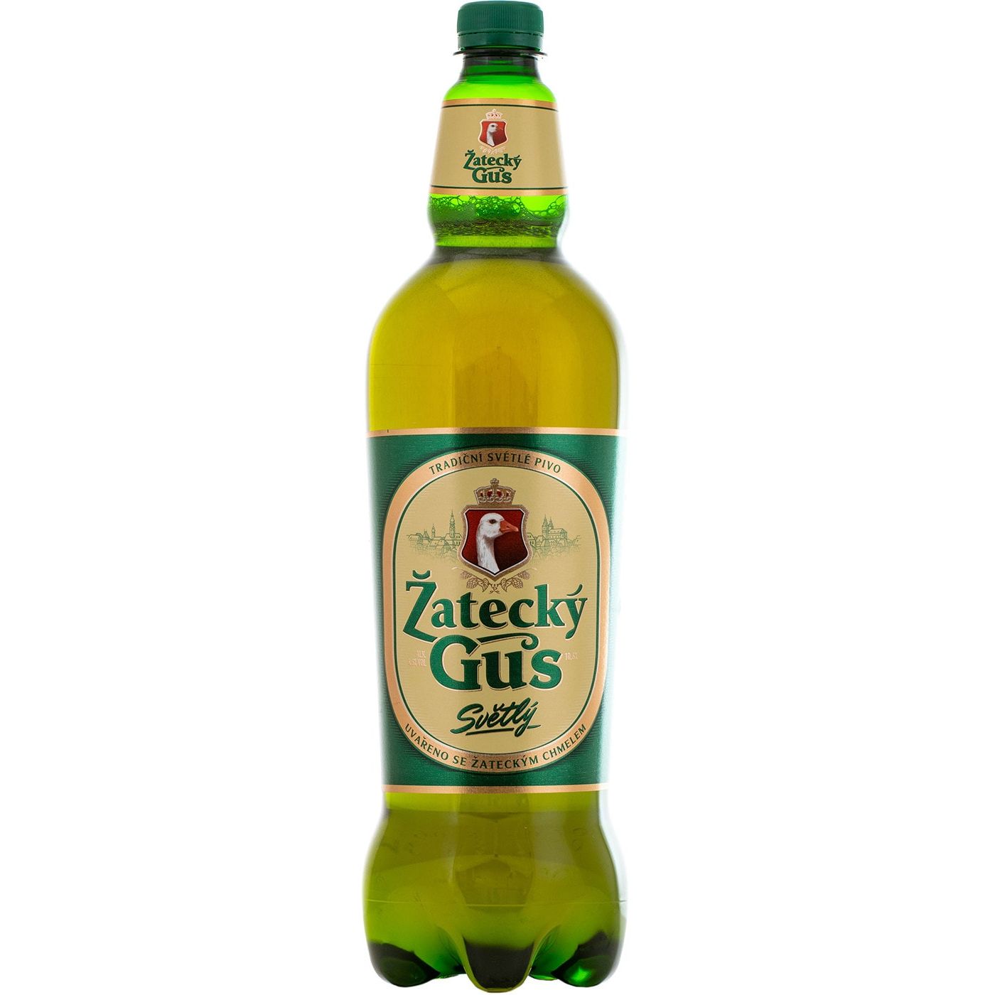 1d350fccd9aed801fe619bb701078172.jpg Пиво светлое Zatecky Gus, фильтрованное, 4,6%, ПЭТ, 1,35 л