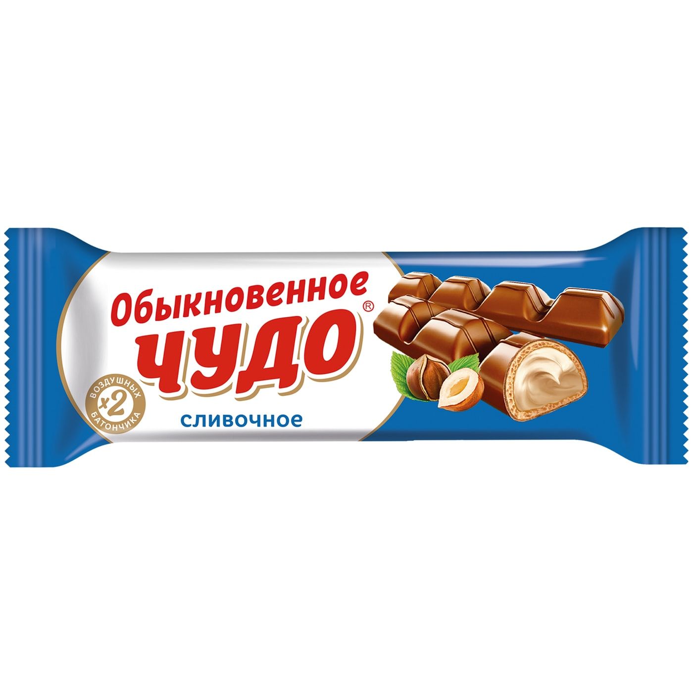 25f73f1a8baf6565b9827bbeac6155f4.jpg Батончик вафельный Славянка "Обыкновенное чудо | Сливочное", 55 г