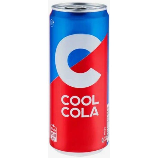 396a93cc8c8d3d8b71b977d5316572d7.jpg Напиток газированный Cool Cola, безалкогольный, ж/б, 0,33 л
