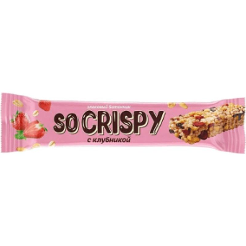 3fl3rh1fnkixfz82kdtjgiywiqw5er4c.jpg Батончик злаковый Невский Кондитер "So Crispy | Клубника", 40 г