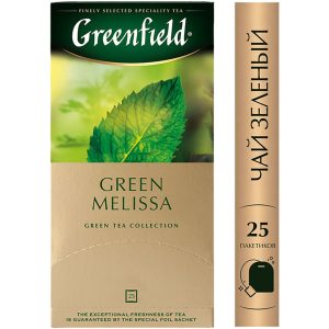 Чай зеленый Greenfield «Green Melissa», с добавками, 25 пакетиков — купить в Красноярске
