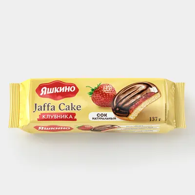 53186.webp «Яшкино», печенье «Клубника», сдобное, 137 г