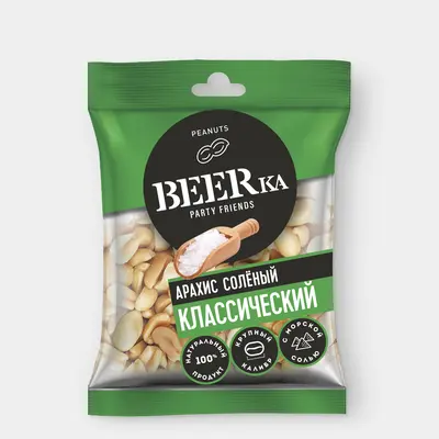 «Beerka», арахис жареный, солёный, 30 г «Beerka», арахис жареный, солёный, 30 г — купить в Красноярске