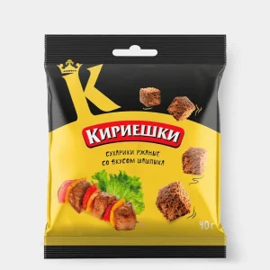 «Кириешки», сухарики со вкусом шашлыка, 40 г — купить в Красноярске