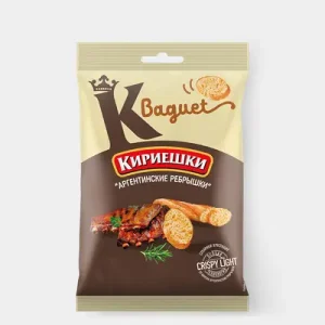 «Кириешки Baguet», сухарики со вкусом аргентинских ребрышек, 50 г — купить в Красноярске