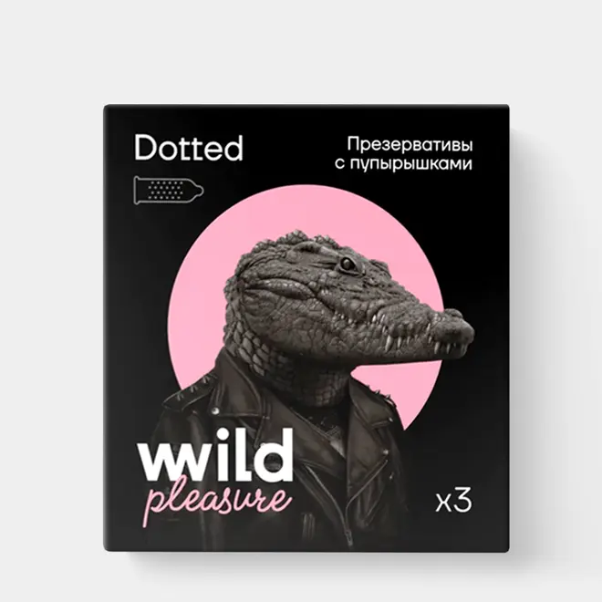 54606.webp Презервативы латексные Dotted, 3 шт «Wild Pleasure», 15 г