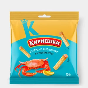 «Кириешки», сухарики со вкусом краба, 100 г — купить в Красноярске
