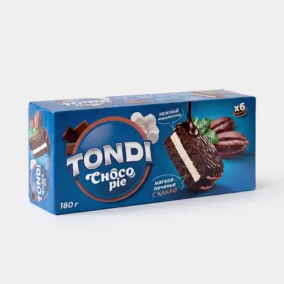 55945.webp «Tondi», choco Pie с какао, 180 г
