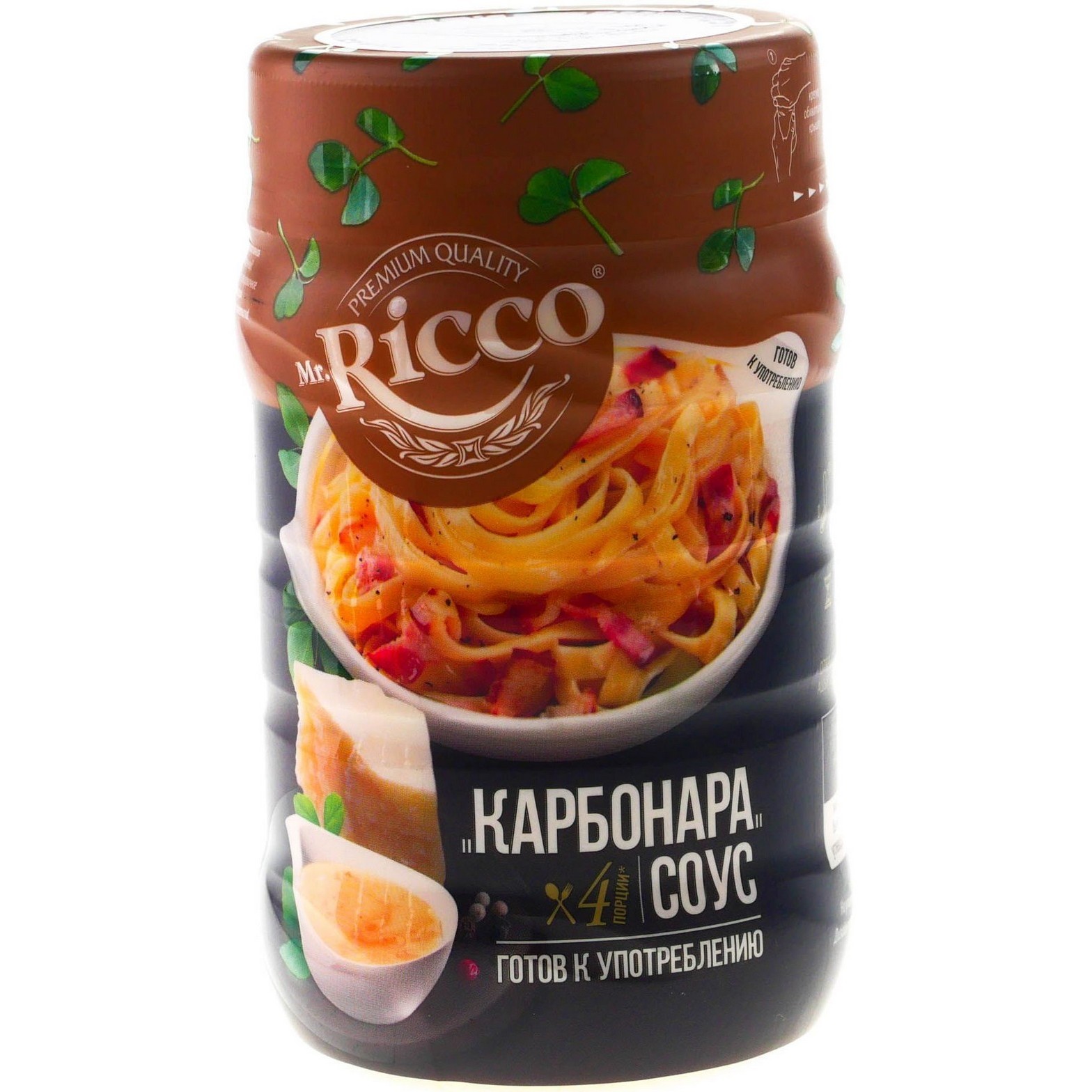 5c6b0441f0a69b7cb422bbd46931cb98.jpg Соус Mr.Ricco "Карбонара", 305 г