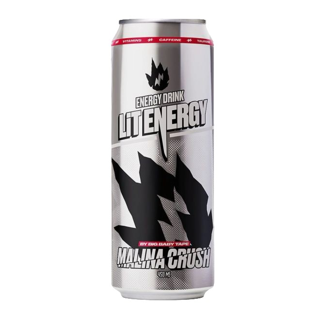 77ae46bf4399ed9a8d4f6d2a824e8b3a.jpg Напиток энергетический LIT ENERGY "RASPBERRY | Малина", газированный, безалкогольный, ж/б, 0,45 л