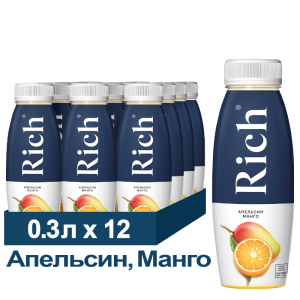 Нектар Rich «Апельсин-Манго», 0,3 л