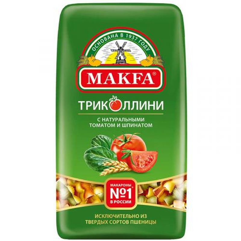 a0c3bb28249c6881a901caf1bc2a2e2d.jpg Макаронные изделия Makfa "Триколлини | Свитки", 450 г