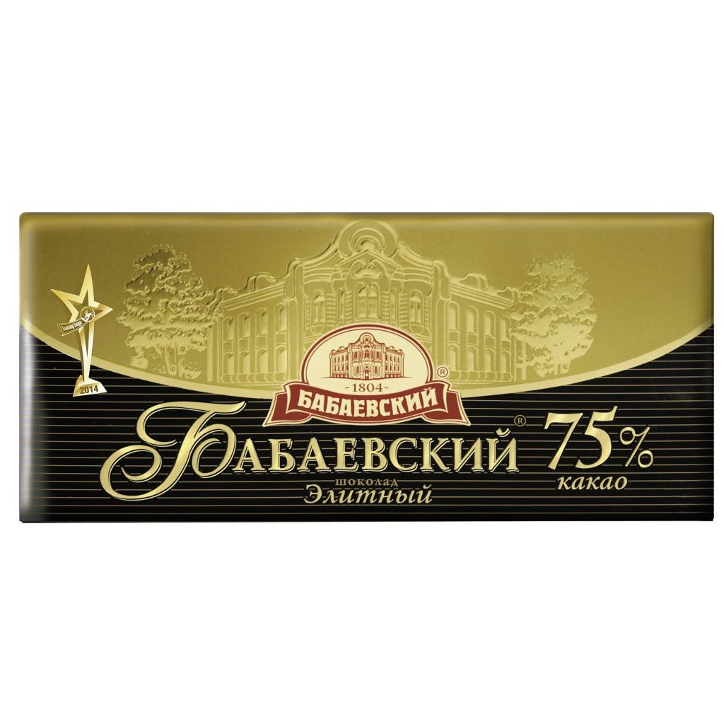 a0c96785243e256e8611b59a409238d8.jpg Шоколад горький Бабаевский "Элитный", 75% какао, 75 г