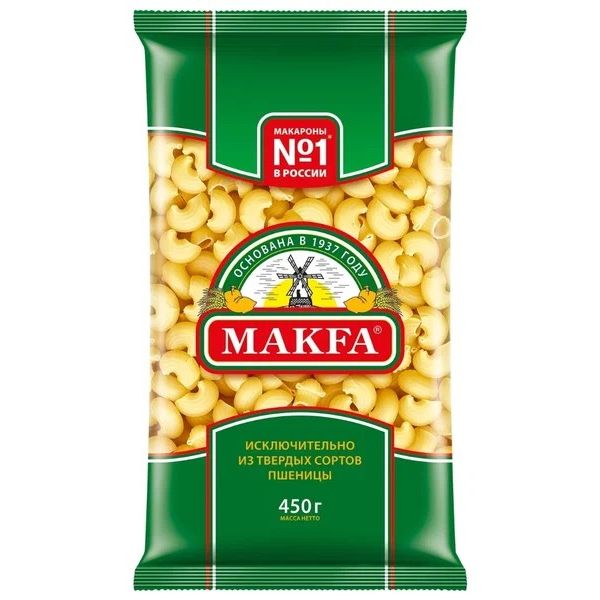 b3c9cf20d7b4e09d94348d2c6c7f215c.jpg Макаронные изделия Makfa "Улитки", группа А, в/с, 450 г