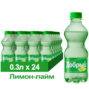Напиток газированный Добрый «Лимон-Лайм», ПЭТ, 0,3 л