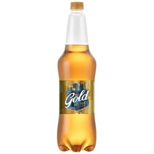 c7ntlbhr5o0v4zmydlwrgahn61ze8err.jpg Пиво светлое Gold Mine Beer, пастеризованное, 4,6%, ПЭТ, 1,15 л
