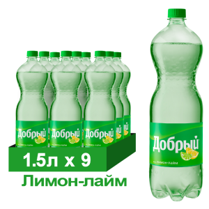 Напиток газированный Добрый «Лимон-Лайм», ПЭТ, 1,5 л