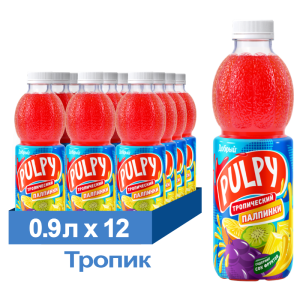 Напиток сокосодержащий Добрый Pulpy «Тропик», ПЭТ, 0,9 л