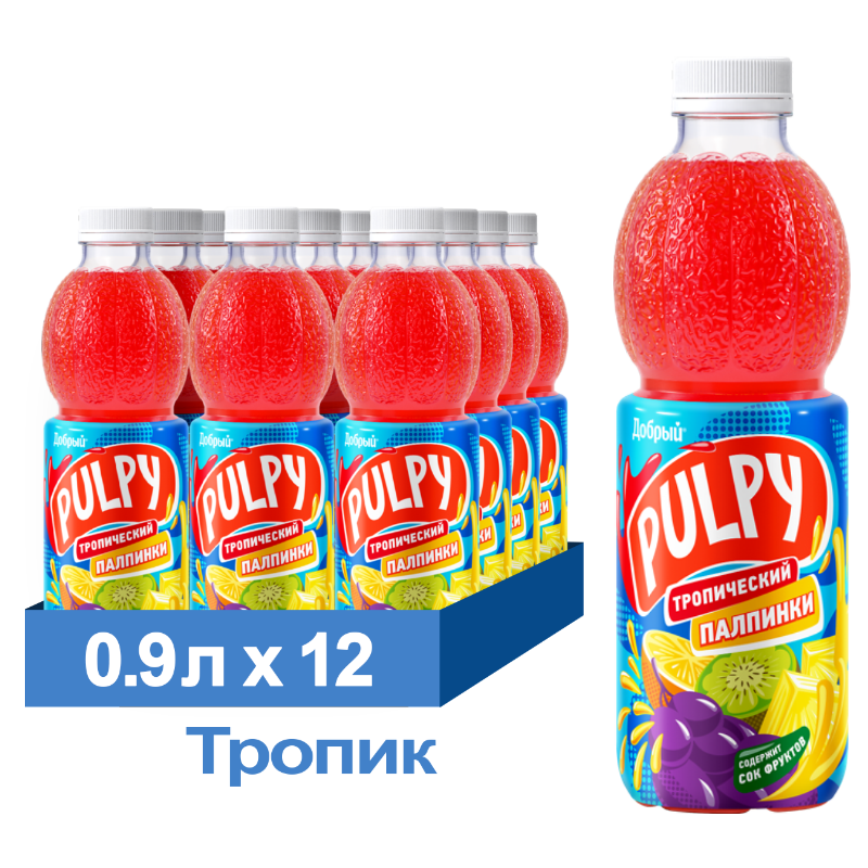 e7bspdh26a.png Напиток сокосодержащий Добрый Pulpy «Тропик», ПЭТ, 0,9 л