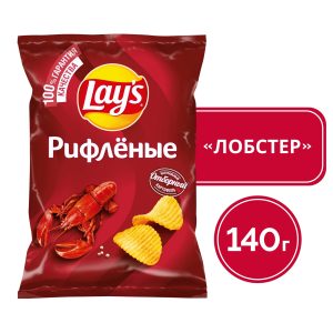 Чипсы картофельные Lay’s «Лобстер», рифленые, 140 г — купить в Красноярске