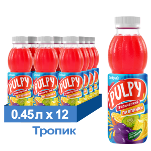Напиток сокосодержащий Добрый Pulpy «Тропик», ПЭТ, 0,45 л
