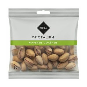 RIOBA Фисташки жареные с солью, 50г — купить в Красноярске