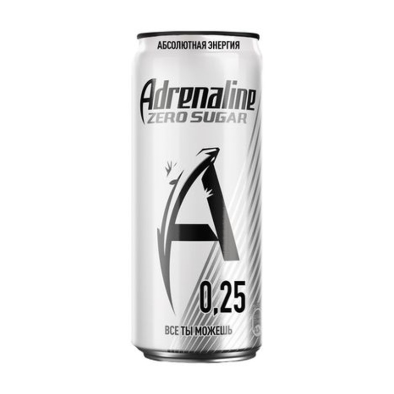 prod-11215-800 Напиток энергетический Adrenaline Rush Zero без сахара, 250мл