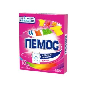 Стиральный порошок Пемос Активная формула Колор для цветного, 350г — купить в Красноярске