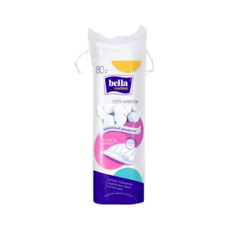 prod-11367-800 Подушечки ватные Bella Cotton, 80шт