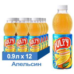Напиток сокосодержащий Добрый Pulpy «Апельсин», ПЭТ, 0,9 л